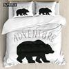 Set Copripiumino Avventura Tema Natura Selvaggia Set Copripiumino Biancheria da Letto Matrimoniale Queen King Size Set Biancheria da Letto in Poliestere Federa