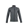 ColdGear Infrared Logo Print Stand Collar Jacket Men Gray 1321438-012