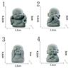 Sandstone Little Monk Figurine Cute Desktop Cculpture Dolls Buddha Statue  Fireplace