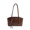 Retro underarm bag women's spring and summer new textured tote bag versatile commuter handbag shoulder bag