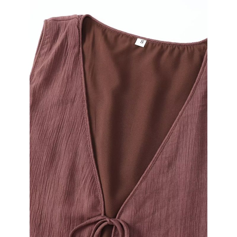 Kaslead New Arrival Women's Clothing Fashion Style Bows Texture Vest Suit 8338772 4764409