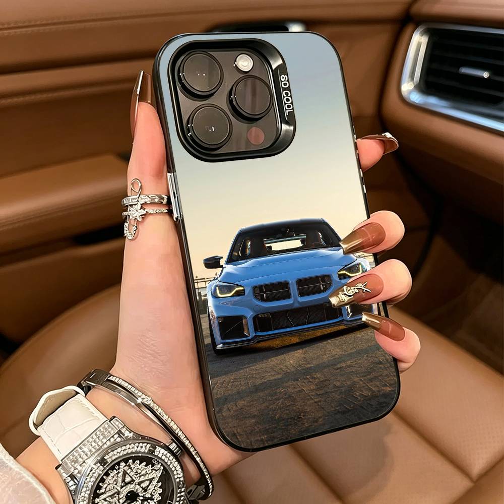 High-Performance Sports Car -M2 Phone Case For IPhone17  16 11 12 13 14 15 16 Pro Max Plus Cover Colored Silver Funda Bumber iPhone15
