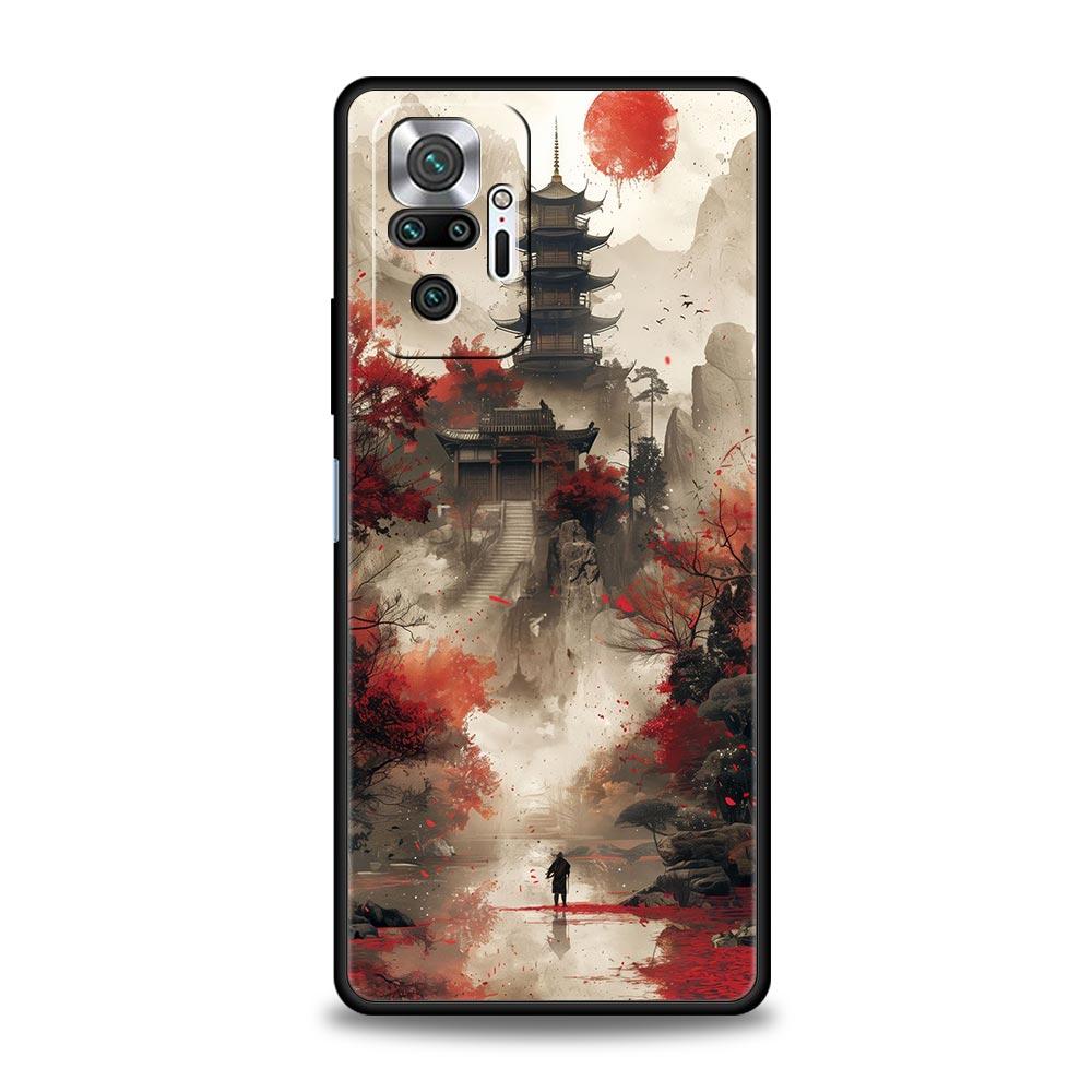 Phone Case For Xiaomi Redmi Note 14 13 12 5G 11 10 Pro Plus 4G 9S 9 14C 13C 12C 10C 9C 9A Cover Japanese Anime Landscape Art