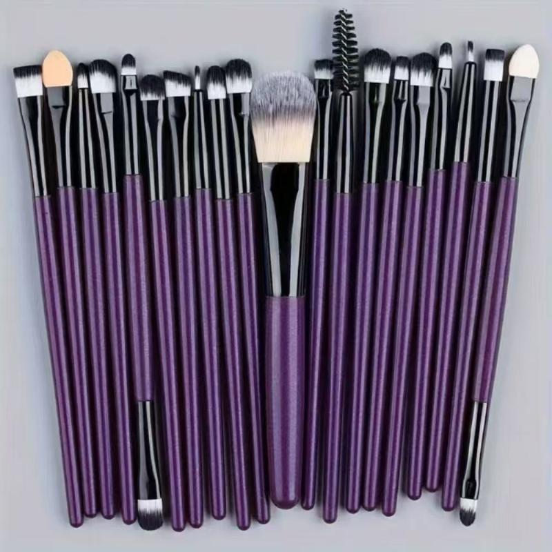 Deluxe 20Pcs Eye Makeup Brush Collection Perfect for Eyeshadow and Eyebrow with Professional-Grade