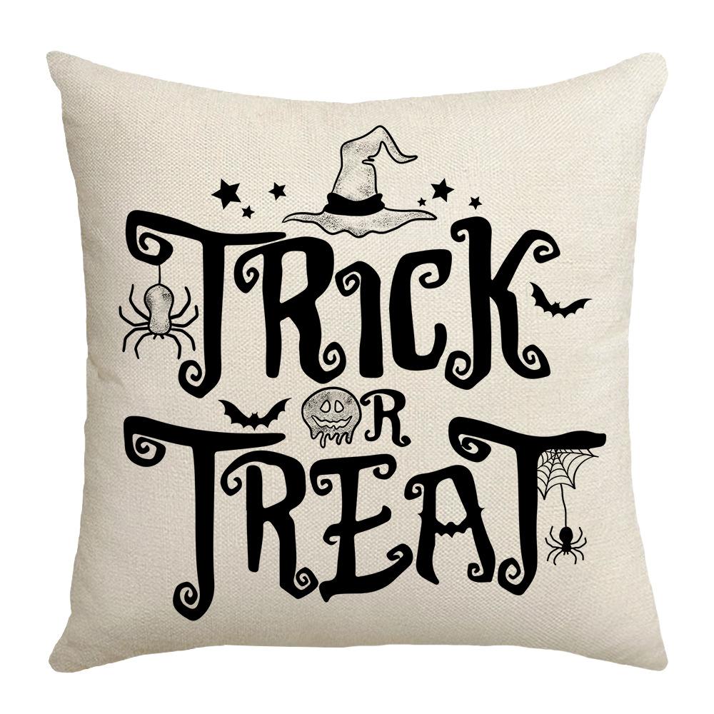 New Holiday Decoration Home Party Sofa Cushion Cover Pumpkin Ghost Cushion Pillow Cover Halloween Decoration