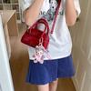 Ins Hand Carry Bow Pillow Bag Women's 2025 Summer New Simple and Fashionable Shoulder Bag High-end Messenger Bag