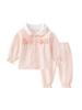 Baby Girls' Long Sleeve & Pants Cotton Set: Sweet Spring/Autumn Princess Style (0-5 Years)