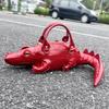 Kreative Krokodilform Handtasche Modische Hochwertige Leder Schultertasche Persönlichkeit Spezielle Form Damen Umhängetasche