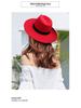 Fedora Unisex Vintage de Ala Ancha - Estilo Europeo y Americano Otoño/Invierno Sombrero de Fieltro de Lana Sintética