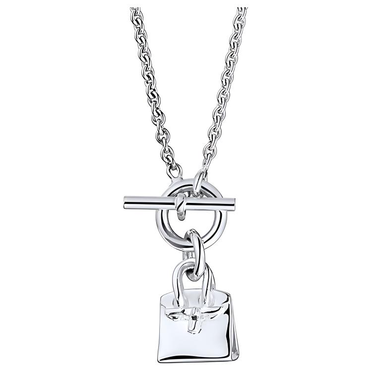 

Hermes Amulettes 925 Silver Necklace Women necklace H104425B-00 Basic Packaging-Box+Dust Bag or Padding Board