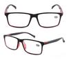 Tragbare Lesebrille Schwarz Dekorative Brillenfassung Brille Rechteck Anti-Augenbelastung Lesebrille Lesehilfen Ultra Mode