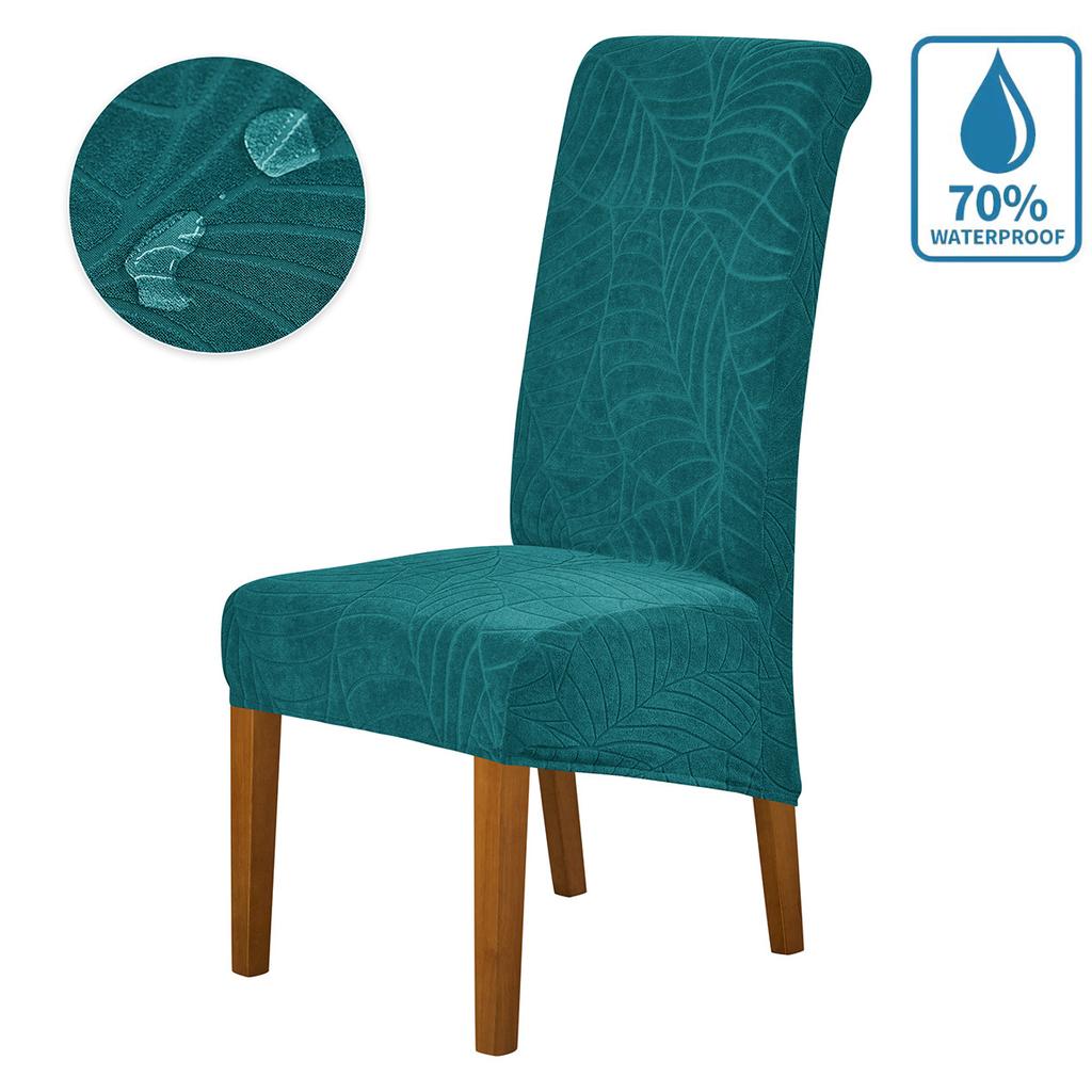 Water-Repellent Anti-Slip Office Chair Cover Universal Patterned Sleighback Chair Slipcovers Luxury Stretchable Seat Cover
