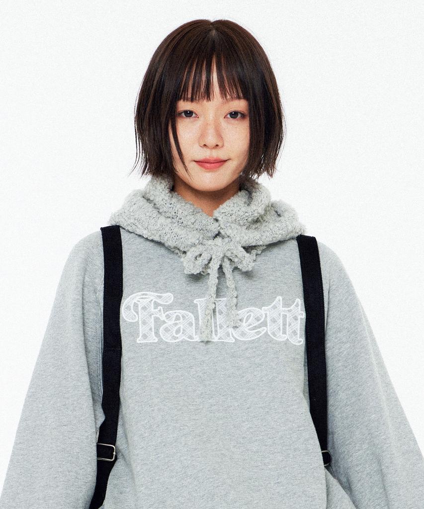 FALLETT Check Story Logo Sweatshirt Gray