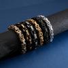 5mm Dubai Stainless Steel Byzantine Chain Bracelet Men Fashion Male Gold Color Wrap Bangle Biker Jewelry