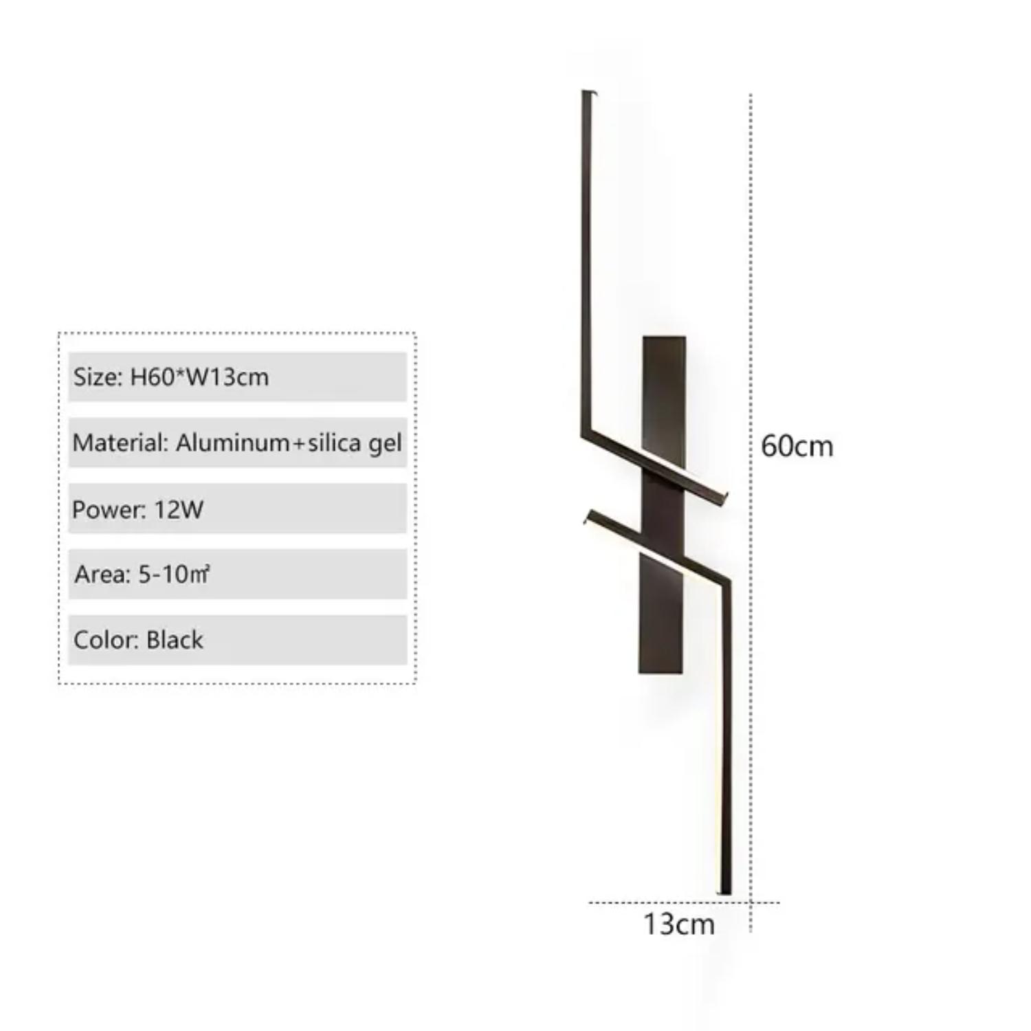 

Новые внутренние светодиодные настенные светильники для телевизора, дивана, фона, спальни, прикроватные светильники, черные светодиодные настенные светильники, декор, коридор, проход, настенное бра, освещение Warm White