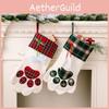 Luxurious Christmas Pet Stockings In Red And Green Plaid Designs Perfect For Holiday Cheer