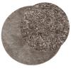 ISTAN High Pile Shiny Grey Carpet Ø 100 Cm