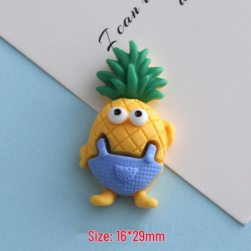 Cute Cartoon Fruit & Animal Resin Keychain, Hair Clip, Phone Case & Water Bottle Accessories