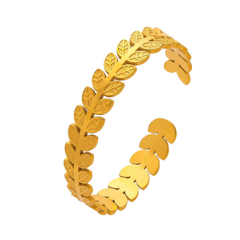European and American Retro Gold Bracelet Irregular, Bracelet C-shaped Opening, Adjustable Bracelet Women