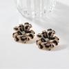 Elegant Floral Leopard Print Acrylic Earrings Women Vintage Style Statement Jewelry