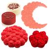Valentine's Day Rose Design Mousse Cake Mold Floral Chocolate Mould Silicone Mold for DIY Cake Dessert Home Kitchen Baking Tool