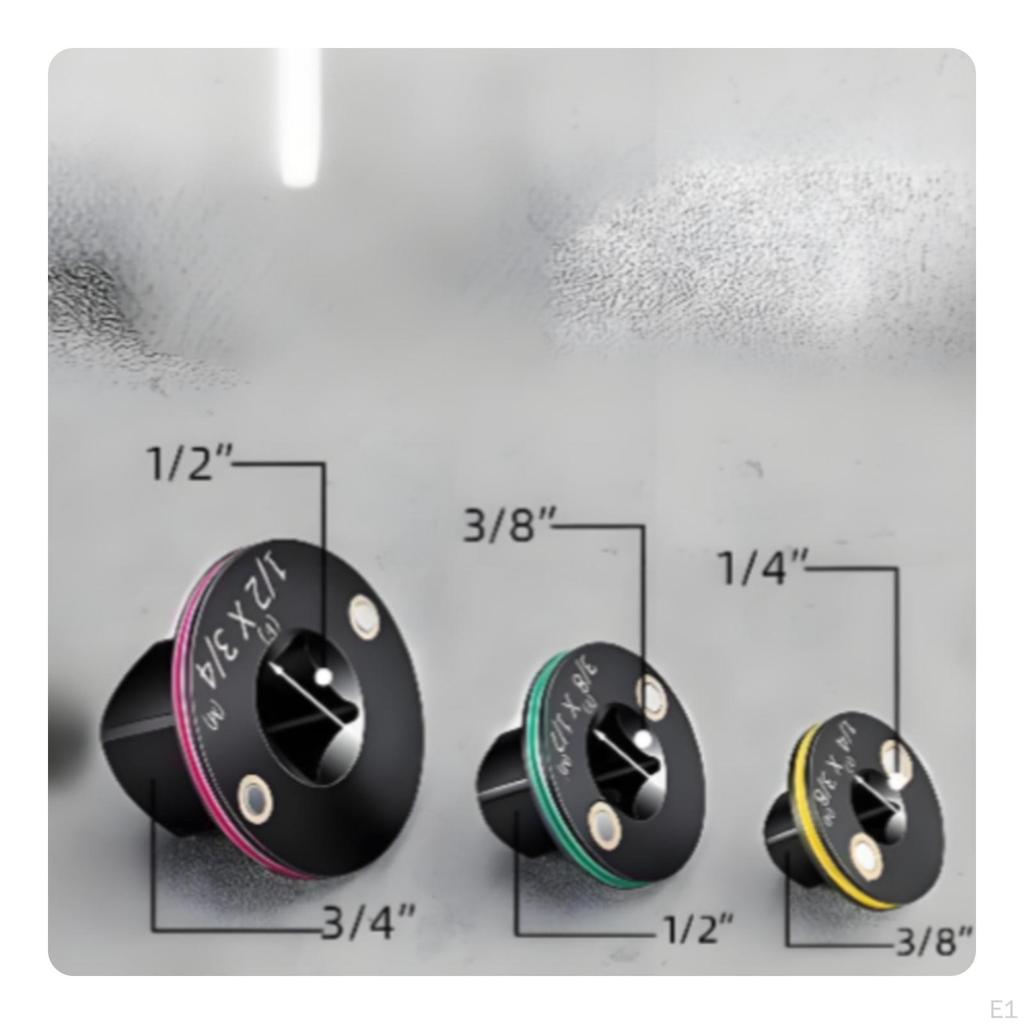 3 Pieces Socket Adapter Set Alloy Metal Square Drive Size Converter