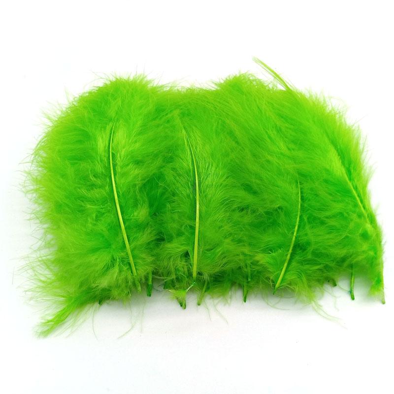 20Pcs Turkey Marabou Feathers Plumes DIY Creative Leisure Decoration Wedding Carnival Handicrafts Accessories Fly Tying Material