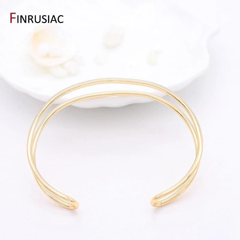 

Trendy 14K Gold Plated Brass Bow Bracelet Bangle Accessories Simple Open Cuff Bangles For Women Girls Fashion Jewelry Party Gift