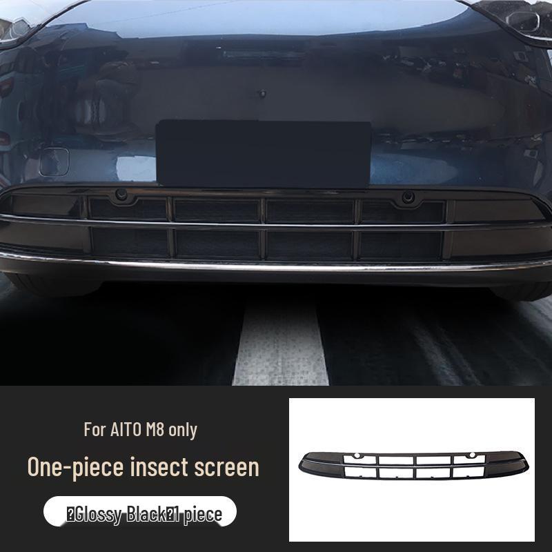 Black Tech Insect Net Grille Cover for AITO M8 Radiator Protection