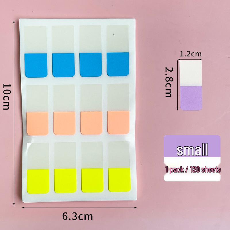 Morandi Colored PET Index Tabs Sticky Notes Bookmarks оранжевый