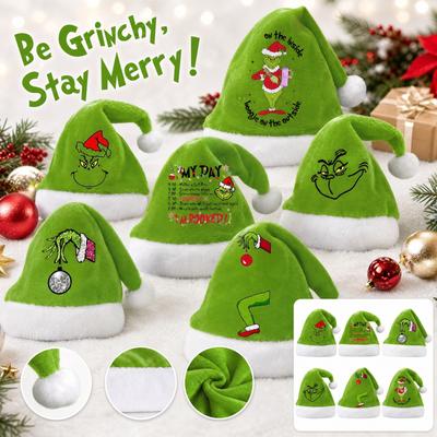 Plüsch-Weihnachtsmannmütze für die Feierparty und winterliche Festlichkeiten für Erwachsene und Kinder