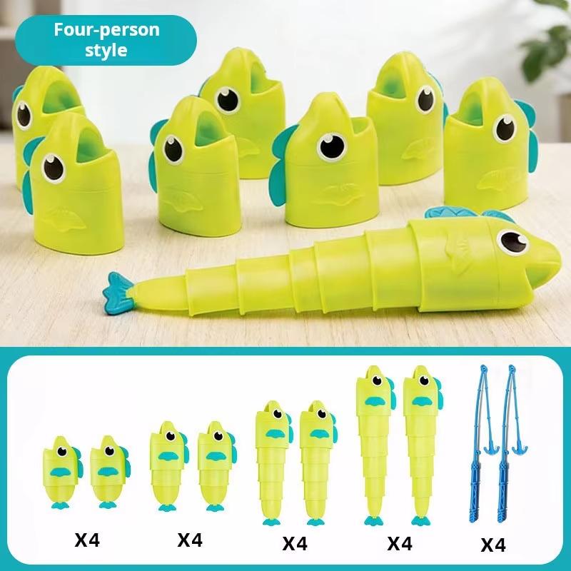 Fishing Master Party Giochi Sociali Tavolo da Pesca Estensibile per Battaglie Mini-Giochi - Giocattolo Puzzle Educativo per Bambini di Tik Tok
