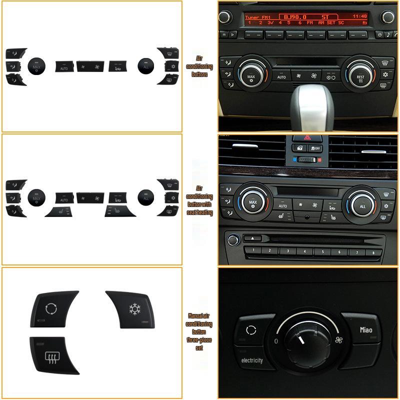 BMW 3 Series, 1 Series, X1, X3 Console Air Volume & Glass Button Knobs.