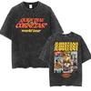 Band Rawayana Quin Trae Las Cornetas  Washed Vintage T Shirts Men Women Fashion Hip Hop Tshirts Cotton Oversized Tshirt