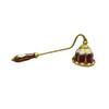 Vintage Candle Snuffer with Long Handle, Classic Brass Candle Extinguisher Tool, Elegant Fire Safety Accessory for Home Decor