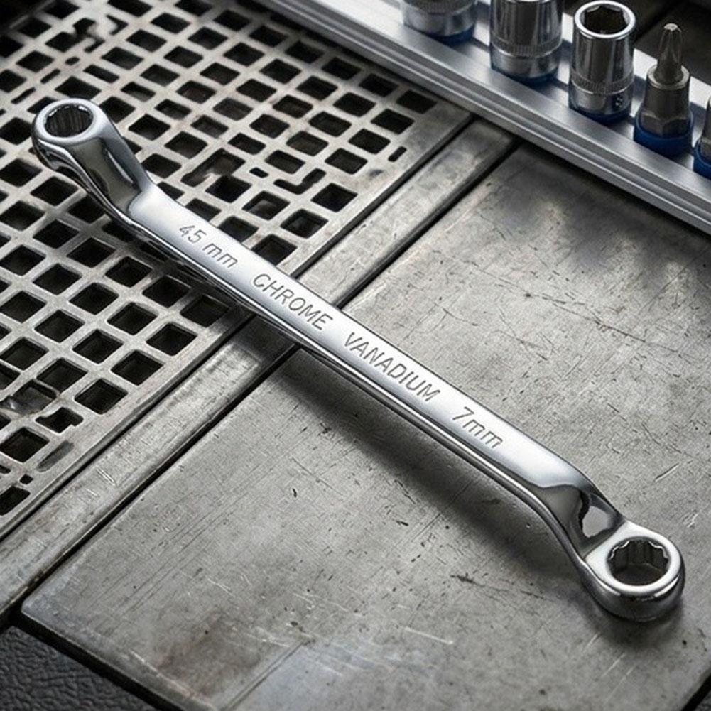 Carbon Steel End Wrench Double Ring End Wrench Offset Box