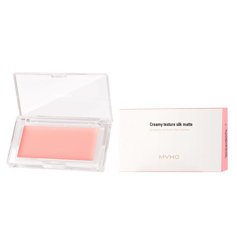 MYHO Creamy Matte Blush: Silky Single Color, Low Saturation, Natural Glow for Students