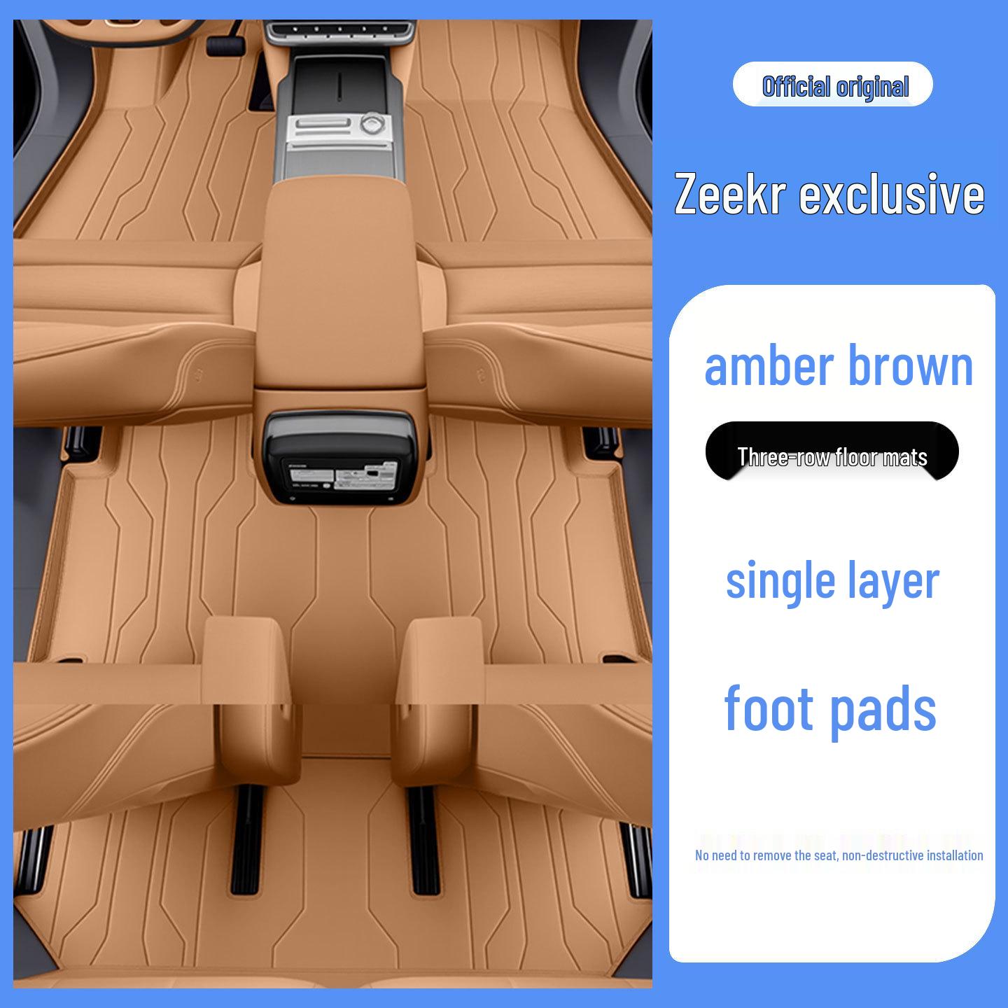 Экологичные полнопокрывные автомобильные коврики Zeekr 9X