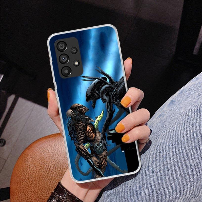 Alien Vs Predator Painted Phone Case For Samsung Galaxy A17 A16 A15 A14 A13 A57 A56 A55 A54 A53 A37 A36 A35 A34 A33 A26 A25 A24