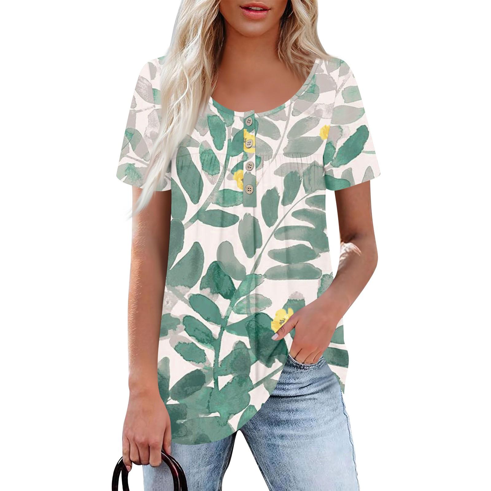 

Женский повседневный топ с круглым вырезом, коротким рукавом, воротником на пуговицах, оборкой на груди, однотонный топ XXL