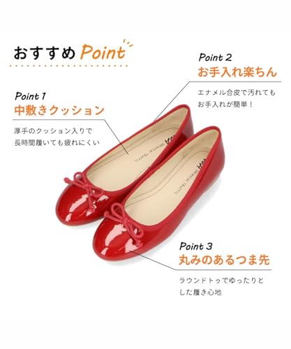 Women's Ballet Flats, Jumping Pumps, Cushioned, Round Toe, Ribbon, Available In Plus and Petite Sizes, Cute and Stylish, Black, R-4006