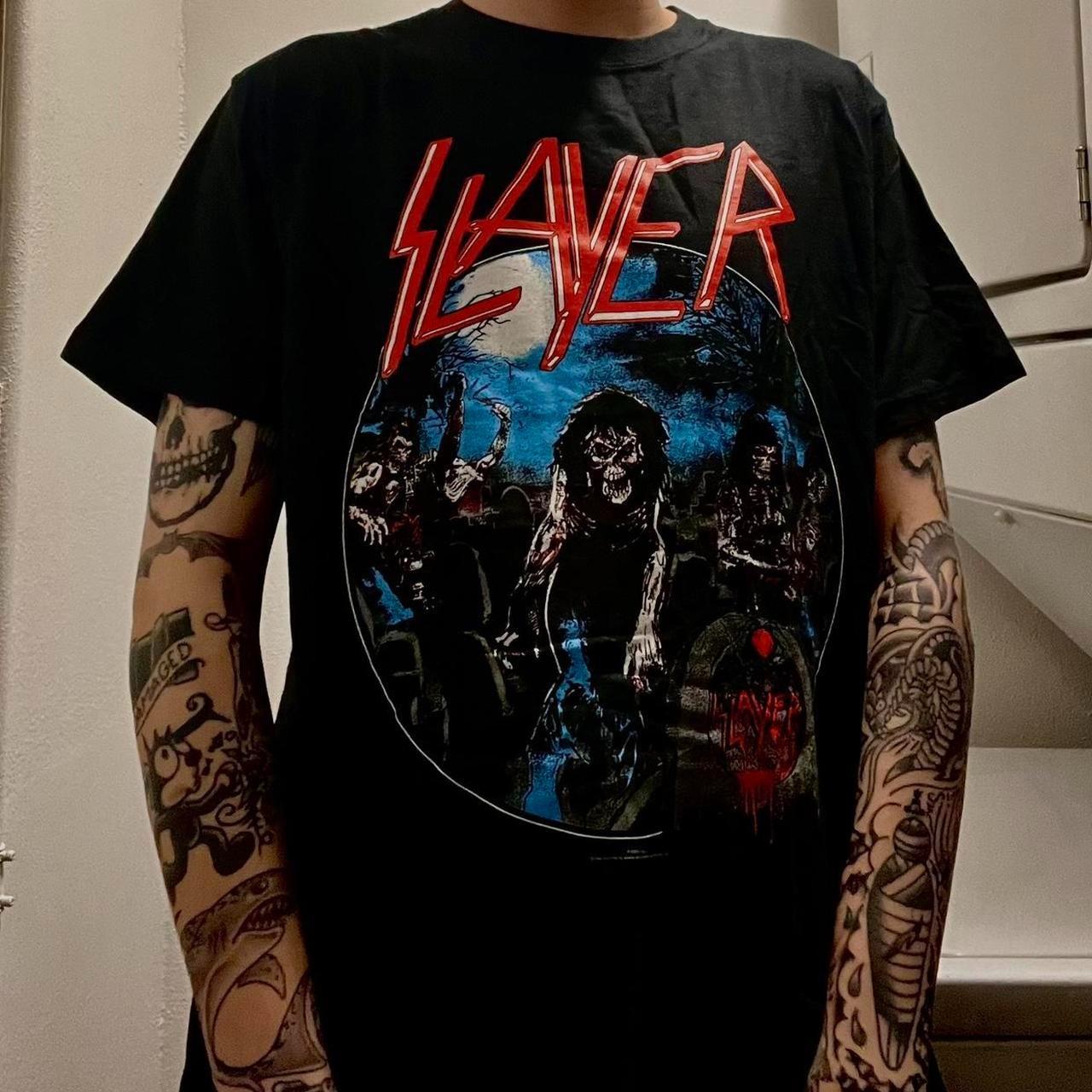 Slayer Live Undead tee shirt reprint gift for men women shirt AN47836 Unisex T-Shirt L