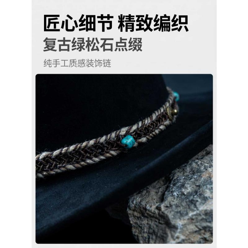 Western Ethnic Style Large Brim Women S Fedora Hat