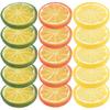Artificial Lemon Slices Plastic Fake Lemon Slices High-Quality Material