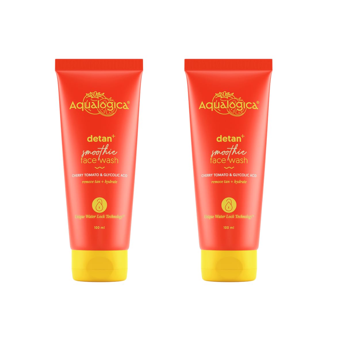 

Aqualogica Detan+ Smoothie Face Wash 100ml X Pack of 2 for Tan Removal, Hydrates & Exfoliates All Skin Types