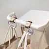 1/2Pcs Cute Bear Baby Stroller Hooks Pu Leather Hanging Hook Stroller Accessories Children Bicycle Stroller Baby Pram Hooks