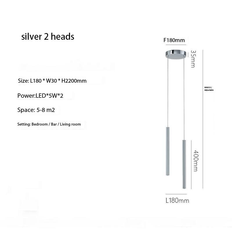 2024 New Minimalist LED Chandelier Modern Simple Line Lamp for Home Living Bedroom Bedside Bar Pendent Lights Furniture Luster