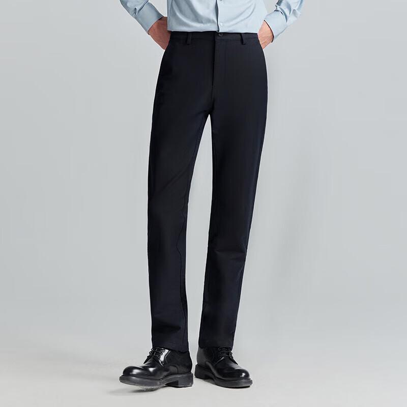 Baoxiniao Men's Easy Care Straight-Leg Casual Trousers