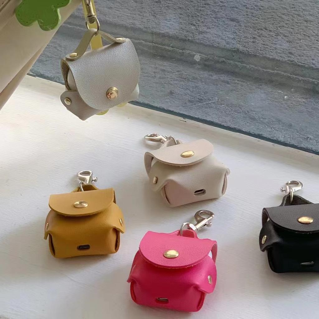 New Arrival Leather Material Anti-fall Electroplating Earphones Covers for Airpods 1 2 3 Pro Free Shipping