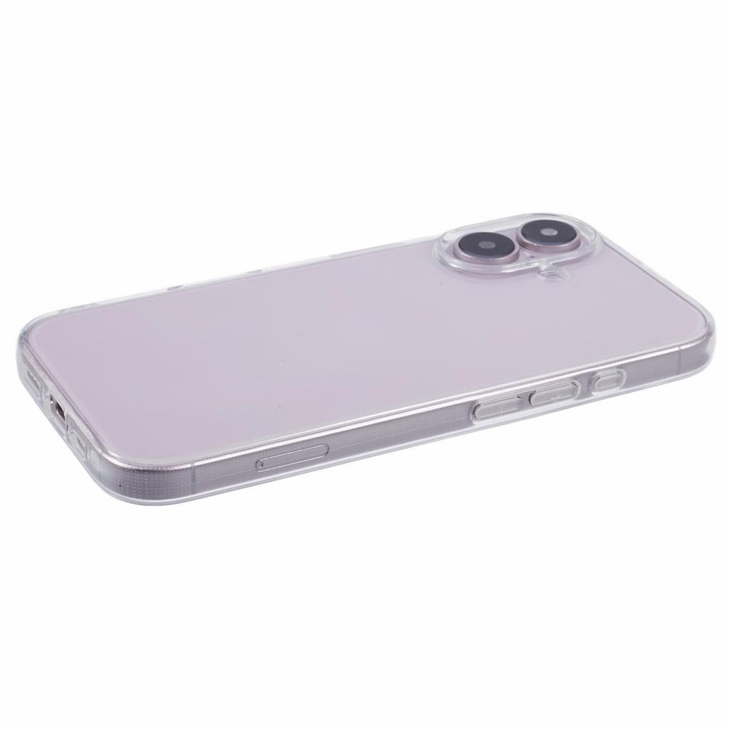 For iPhone 16 Case Watermark-Free 2.0mm TPU Clear Phone Cover